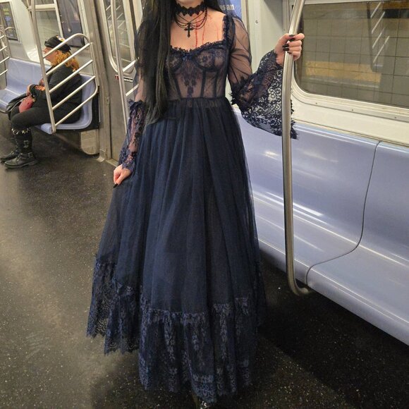 Dolls Kill Dance with Death Maxi Dress - Picture 6 of 6
